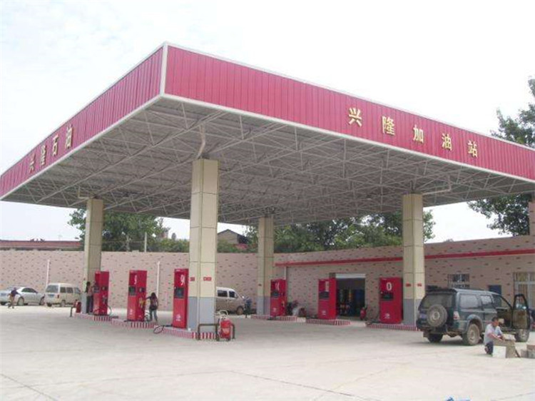 加油站钢结构网架案例9
